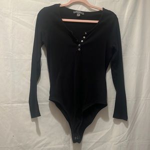 Black Long Sleeved Body Suit